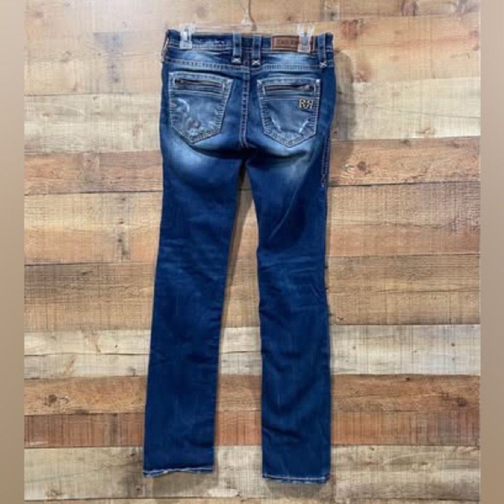 Rock Revival Joyelle Straight Jeans Size 27 - Picture 3 of 6